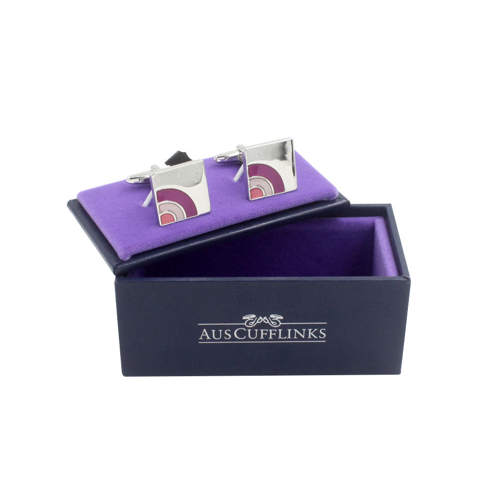 Semi Purple Cufflinks