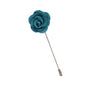 Teal Flower Lapel Pin