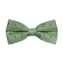 Gold Navy Polka Dot Bow Tie