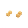 Two pairs of Yellow Sphere Cufflinks on a white background, perfect for a formal look.
